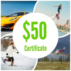Epic Experiences $50 Gift Certificate