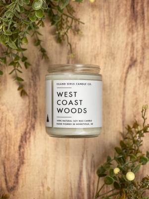 West Coast Woods 8oz Coconut Soy Candle