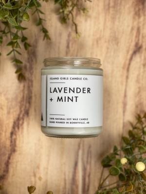Lavender Mint 8oz Coconut Soy Candle