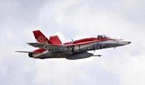 CF-18 Canada 150 Demo Jet (in flight) - Photographic Print