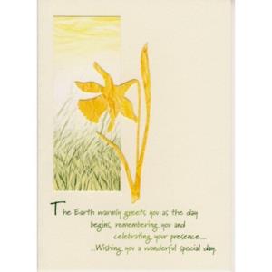 Card - The Earth Warmly Greets...