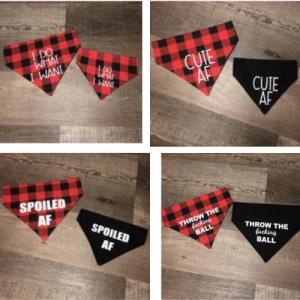 Mildly Offensive Collection - Dog Bandanas (Small)
