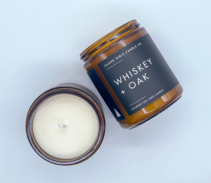 Whiskey + Oak 8oz Coconut Soy Candle