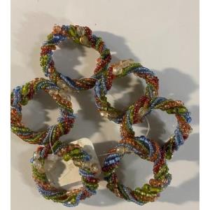 Napkin Rings - Beaded Set of 6