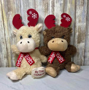 Personalized Chocolate Scented Moose Stuffies