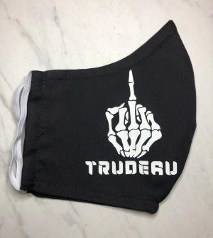 Face mask - Fuck Trudeau (skeleton)- eco friendly