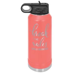 32 oz Stainless Steel Water Bottle Coral