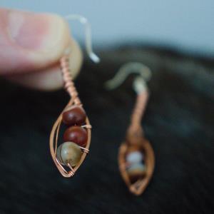 Willow Leaf Copper Earrings