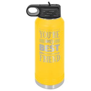 32 oz Stainless Steel Water Bottle Yellow