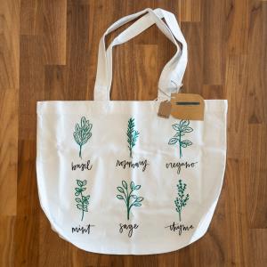 Eco-Friendly Reusable Cotton Bags - Herbs