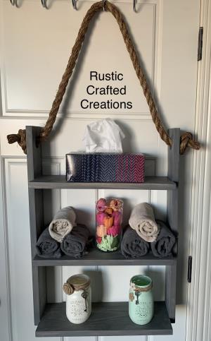 Rustic Ladder Shelf