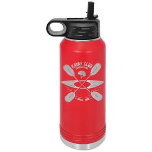 32 oz Stainless Steel Water Bottle Red