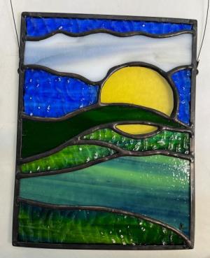 Stained Glass Moonscape